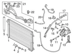 Genuine VW/Audi 4H0260403J A/C Condenser - Audi | 4H0260403C AU4H0260403J