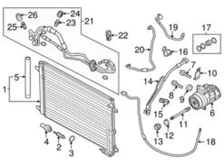 Genuine VW/Audi 4H0260403M A/C Condenser - Audi | 4H0260403F AU4H0260403M