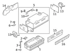 Genuine VW/Audi 4K0915431L Battery Cover; Right - Audi | AU4K0915431L