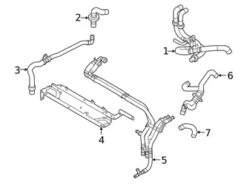 Genuine VW/Audi 4KE819379G Drive Motor Inverter Coolant Line Bracket; Front | AU4KE819379G