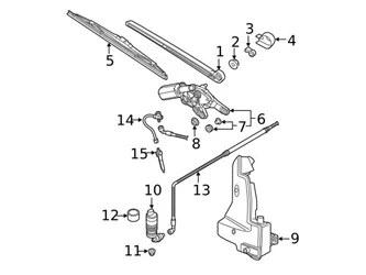 Genuine VW/Audi 4KE955425 Back Glass Wiper Blade; Rear | AU4KE955425 3 Genuine VW/Audi 4KE955425 Back Glass Wiper Blade; Rear | AU4KE955425