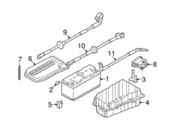Genuine VW/Audi 4L0971235 Battery Cable Harness - Audi | AU4L0971235