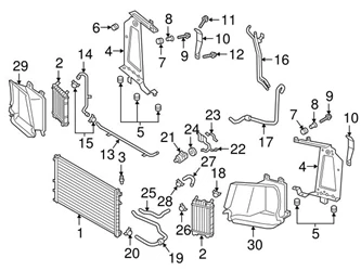 Genuine VW/Audi 4M0145804AA Radiator; Inner - Audi | AU4M0145804AA 3 Genuine VW/Audi 4M0145804AA Radiator; Inner - Audi | AU4M0145804AA