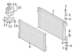 Genuine VW/Audi 4M0145804BH Radiator - Audi | AU4M0145804BH