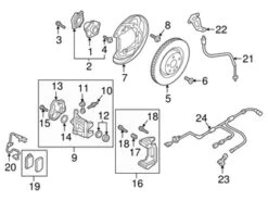 Genuine VW/Audi 4M0615403A Brake Caliper; Rear Left - Audi | AU4M0615403A