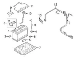 Genuine VW/Audi 4M0802419E Battery Hold Down - Audi | AU4M0802419E