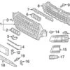 Genuine VW/Audi 4M0807682TEFA Grille; Right - Audi | AU4M0807682TEFA