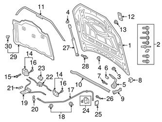 Genuine VW/Audi 4M0823359B Hood Lift Support - Audi | AU4M0823359B 3 Genuine VW/Audi 4M0823359B Hood Lift Support - Audi | AU4M0823359B