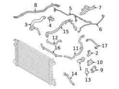 Genuine VW/Audi 4N0121083A Coolant Pipe - Audi | AU4N0121083A
