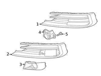 Genuine VW/Audi 4N0807679CGRU Grille; Left Outer - Audi | AU4N0807679CGRU 3 Genuine VW/Audi 4N0807679CGRU Grille; Left Outer - Audi | AU4N0807679CGRU