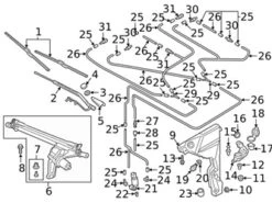 Genuine VW/Audi 4N1998002A Wiper Blade Assembly; Left, Right - Audi | AU4N1998002A