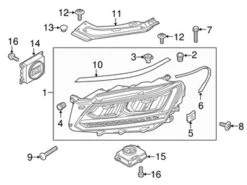 Genuine VW/Audi 561941773A Headlight Assembly; Left - VW | VW561941773A