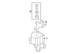 Genuine VW/Audi 5C0121093G Water Pump Bracket - VW | VW5C0121093G