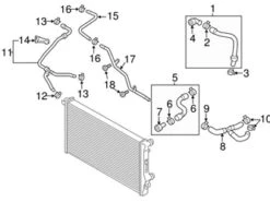 Genuine VW/Audi 5C0122063B Coolant Hose; Outer - VW | VW5C0122063B
