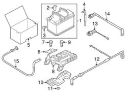 Genuine VW/Audi 5C0971228N Positive Battery Junction Block Cable - VW | VW5C0971228N