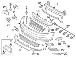 Genuine VW/Audi 5C6853671P9B9 Grille - VW | 5C6853671H9B9 VW5C6853671P9B9