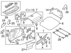 Genuine VW/Audi 5C6863082A1BS Drive Motor Battery Pack Cover - VW | VW5C6863082A1BS