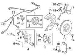 Genuine VW/Audi 5G0615123A Brake Caliper; Front Left - VW | VW5G0615123A