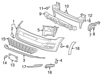 Genuine VW/Audi 5G0853666K9B9 Grille; Right - VW | VW5G0853666K9B9 3 Genuine VW/Audi 5G0853666K9B9 Grille; Right - VW | VW5G0853666K9B9