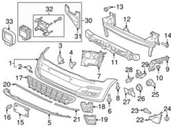Genuine VW/Audi 5G0853677G041 Grille - VW | VW5G0853677G041