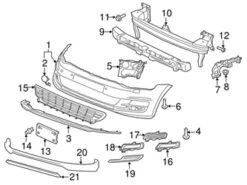 Genuine VW/Audi 5GM854661RYP Grille; Left - VW | VW5GM854661RYP