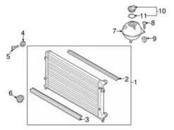 Genuine VW/Audi 5N0121253N Radiator - VW | VW5N0121253N