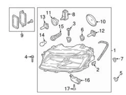 Genuine VW/Audi 5NL941005 Headlight Assembly; Left - VW | VW5NL941005