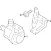 Genuine VW/Audi 5Q0121093AR Water Pump Bracket; Front - VW | VW5Q0121093AR