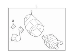 Genuine VW/Audi 5Q0121599AA Auxiliary Water Pump - Audi, VW | VW5Q0121599AA