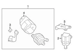 Genuine VW/Audi 5Q0121653D Engine Water Pump Insulator - Audi, VW | VW5Q0121653D