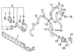 Genuine VW/Audi 5Q0820499A Auxiliary Water Pump - Audi | AU5Q0820499A
