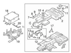 Genuine VW/Audi 5QE803641E Drive Motor Battery Pack Control Module Bracket; Left - VW | VW5QE803641E