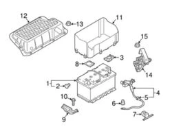 Genuine VW/Audi 5QE915181A Battery Cable - Audi | 5QE915181 VW5QE915181A