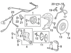 Genuine VW/Audi 5QM615123B Brake Caliper; Front Left - VW | VW5QM615123B
