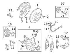 Genuine VW/Audi 5QN615601A Disc Brake Rotor; Rear Left/Right - VW | VW5QN615601A