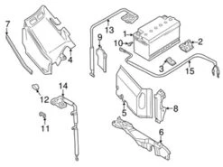 Genuine VW/Audi 701971235D Battery Cable Harness - VW | VW701971235D