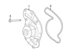 Genuine VW/Audi 7B0121011H Water Pump - VW | 7B0121011B 7B0121011BXRMN 7B0121011E 7B0121011G