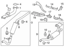 Genuine VW/Audi 7B0253144E Catalytic Converter Bracket - VW | VW7B0253144E