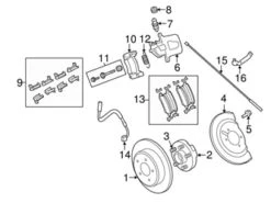 Genuine VW/Audi 7B0615423G Brake Caliper; Rear Left - VW | 7B0615423A 7B0615423C 7B0615423D VW7B0615423G
