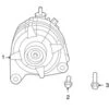 Genuine VW/Audi 7B0903015A Alternator - VW | VW7B0903015A