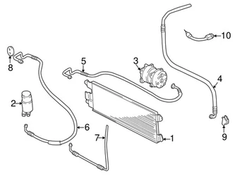 Genuine VW/Audi 7D0820413 A/C Condenser - VW | VW7D0820413 3 Genuine VW/Audi 7D0820413 A/C Condenser - VW | VW7D0820413