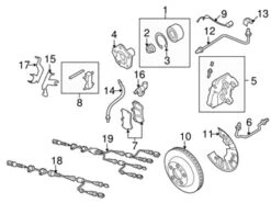 Genuine VW/Audi 7L6615124S Brake Caliper; Front Right - VW | VW7L6615124S