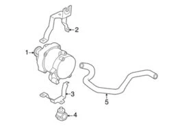 Genuine VW/Audi 7L8121079D Water Pump Bracket - Audi | AU7L8121079D