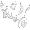 Genuine VW/Audi 7M3615123 Brake Caliper; Front Left - VW | VW7M3615123