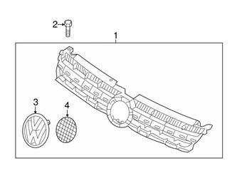 Genuine VW/Audi 7P6853651AZLL Grille - VW | 7P6853651CZLL VW7P6853651AZLL 3 Genuine VW/Audi 7P6853651AZLL Grille - VW | 7P6853651CZLL VW7P6853651AZLL