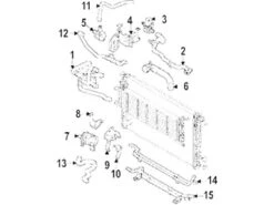 Genuine VW/Audi 80A121070N Coolant Pipe; Right, Upper - Audi | 80A121070AL AU80A121070N