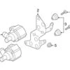 Genuine VW/Audi 80A121305A Water Pump Bracket - Audi | AU80A121305A -Brembo Shop VW 80A121305A