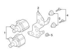 Genuine VW/Audi 80A121305A Water Pump Bracket - Audi | AU80A121305A
