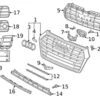 Genuine VW/Audi 80A807680PRU6 Grille; Right - Audi | AU80A807680PRU6 -Brembo Shop VW 80A807680PRU6