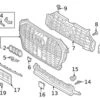 Genuine VW/Audi 83A807683C9B9 Grille - Audi | AU83A807683C9B9 -Brembo Shop VW 83A807683C9B9